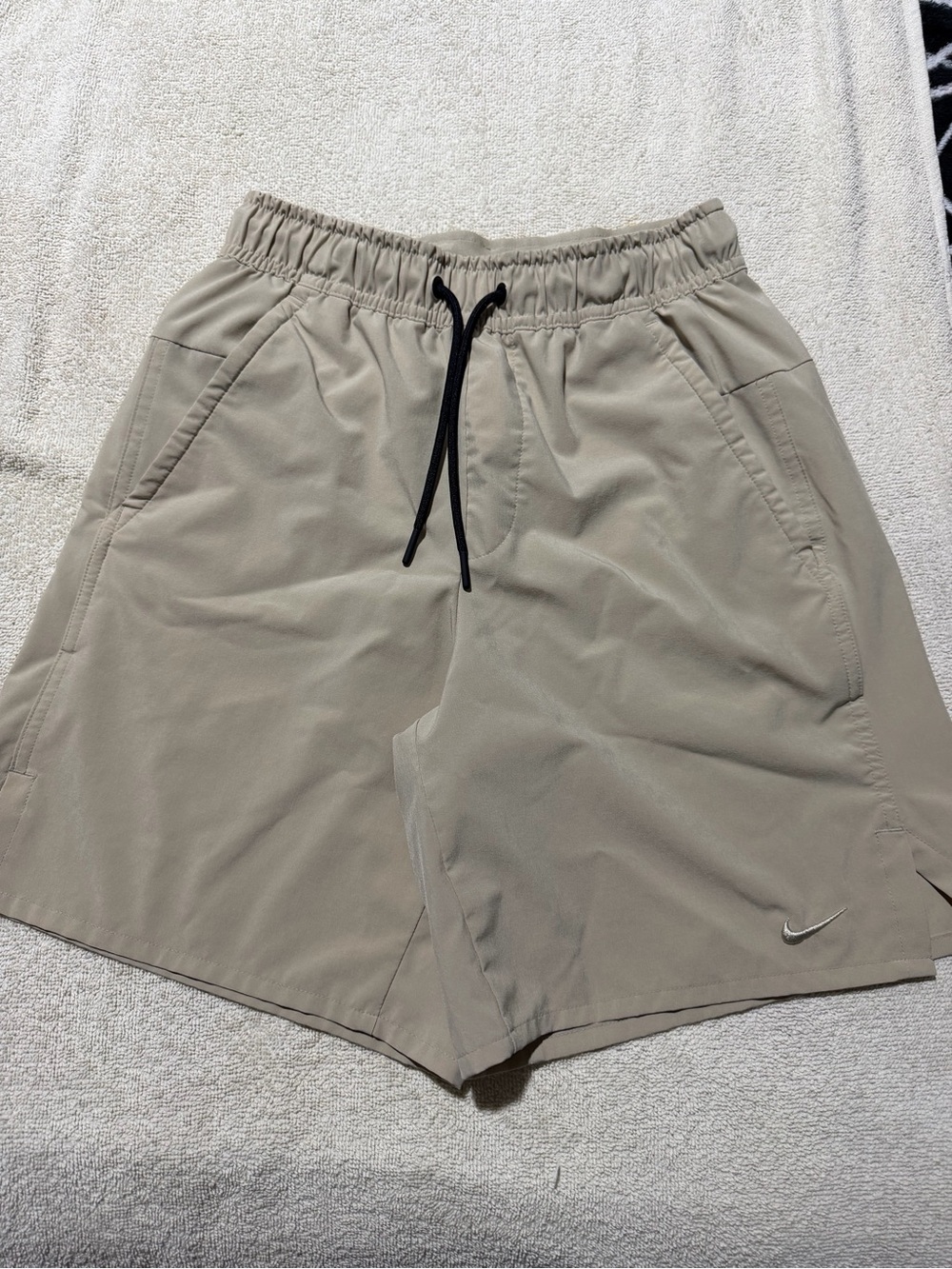 Nike Men’s Beige Athletic Drawstring Shorts